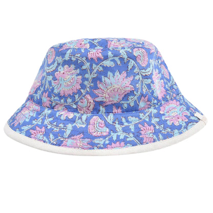 52A.GAI-S25-R0077 # Kids Hat Blue & Yellow Capri