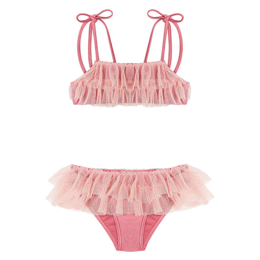 Παιδικό Μαγιώ Μπικίνι Saint Tropez Dusty Pink