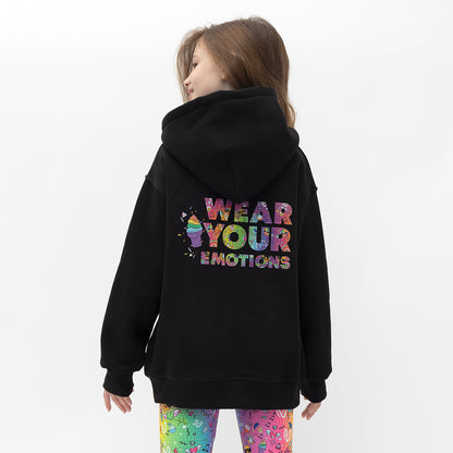 52B.VW-HO-RAINBOW # Kids Sweatshirt Wear your Emotions Rainbow