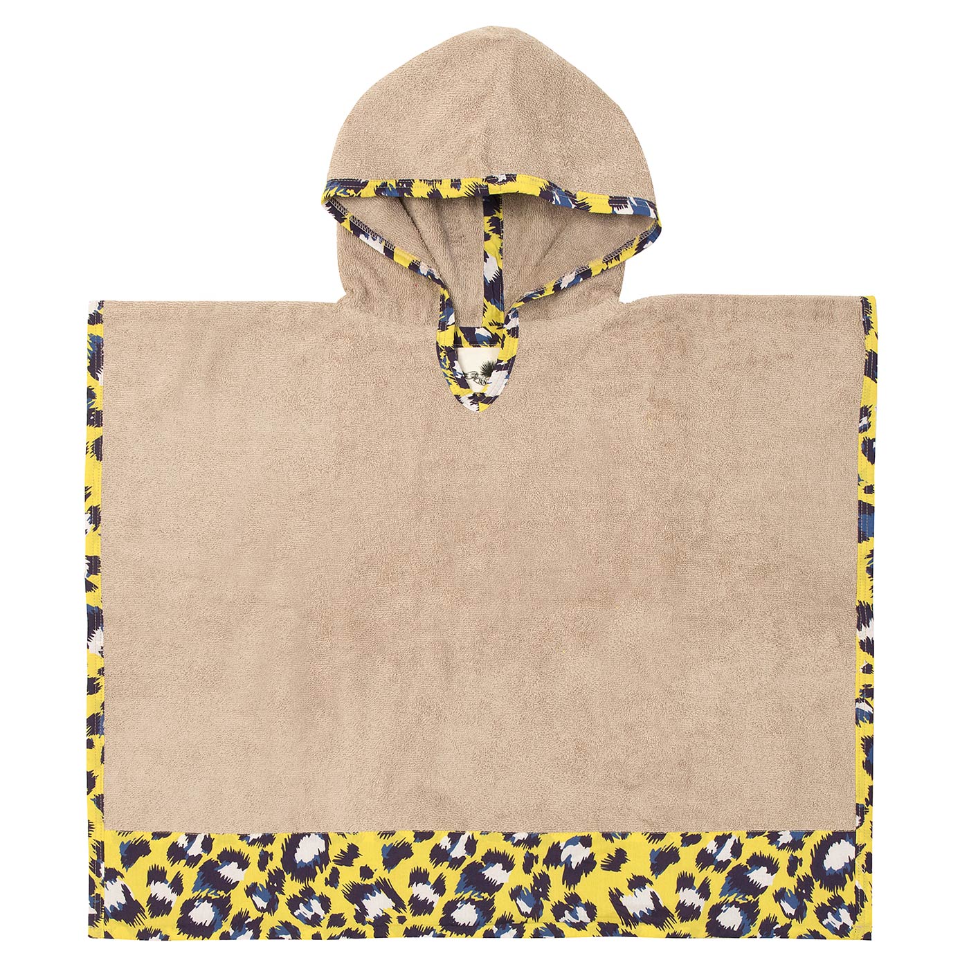 Μπουρνούζι Πόντσο Yellow Leopard