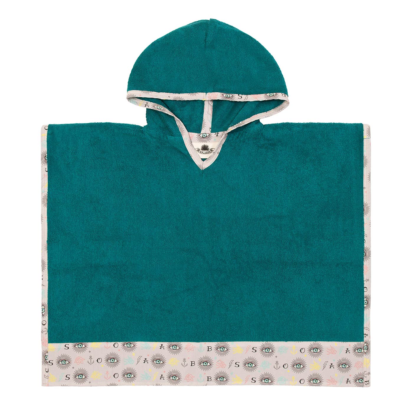 Μπουρνούζι Πόντσο Third Eye Teal