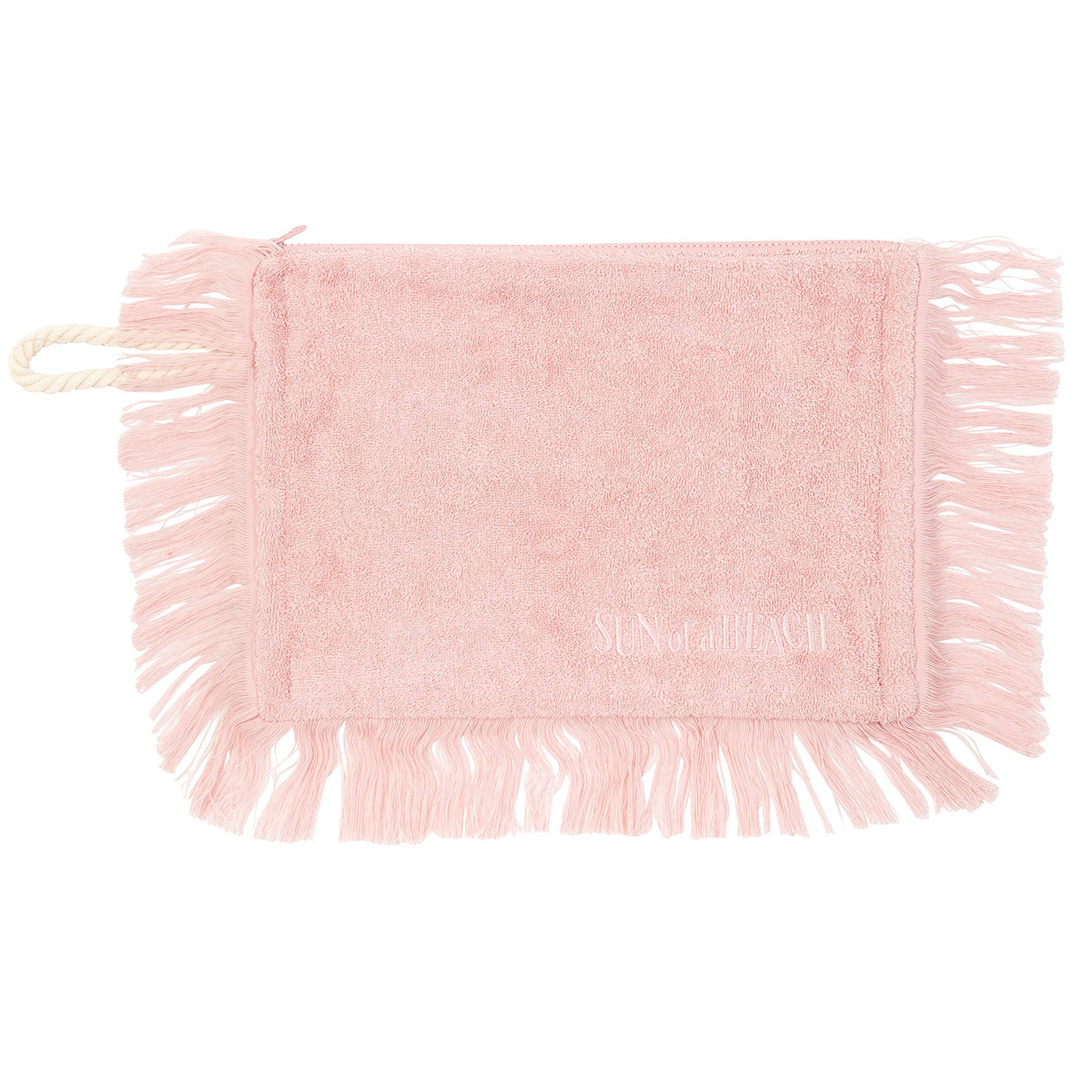 Τσαντάκι Clutch με Κρόσσια The Bahamas Pink