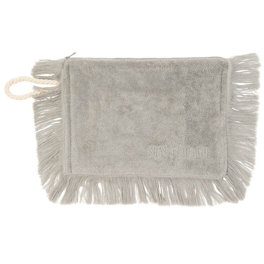 Τσαντάκι Clutch με Κρόσσια Patmos Silver