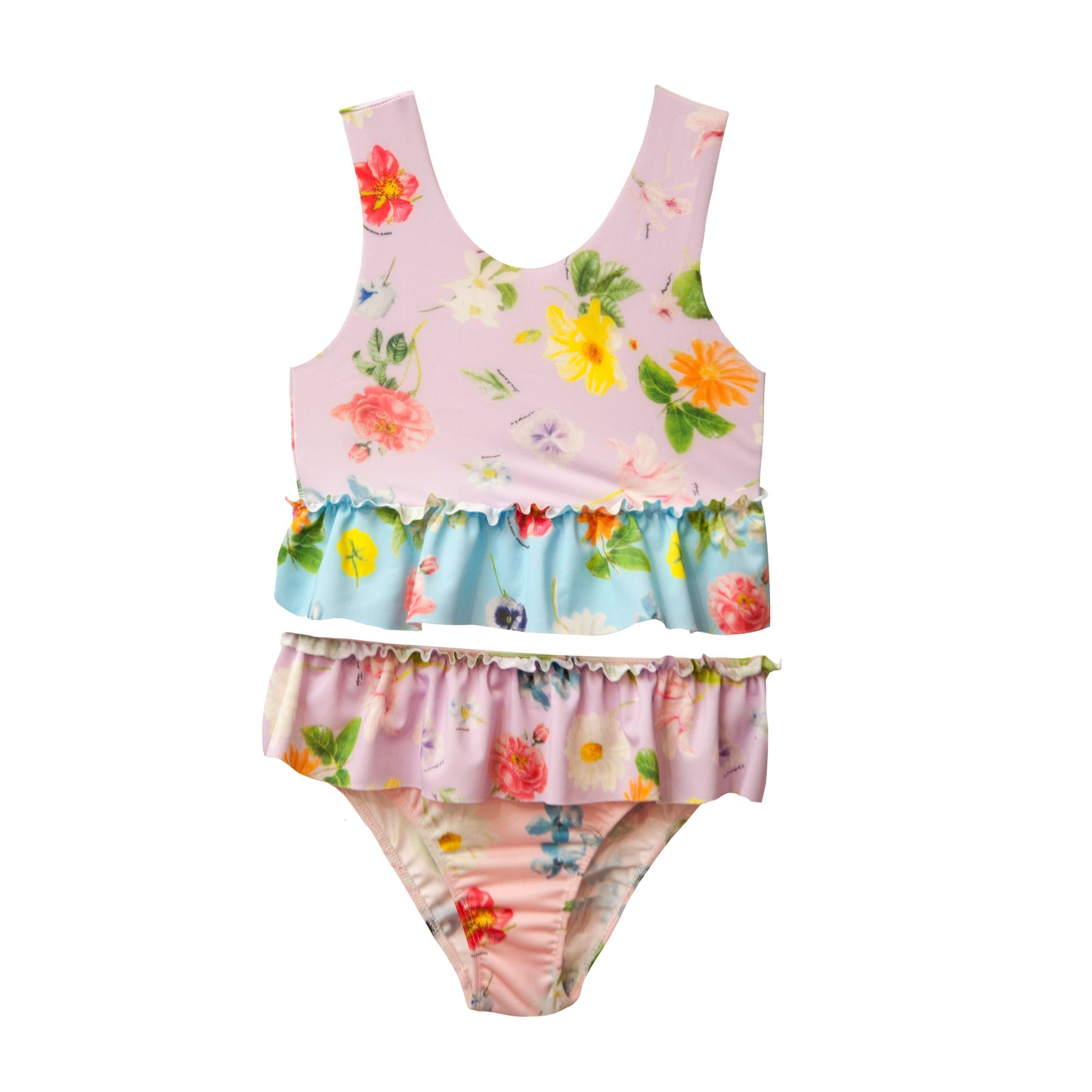 52A.T6443_FLORAL # Kids Swimsuit Bikini Candy Flower