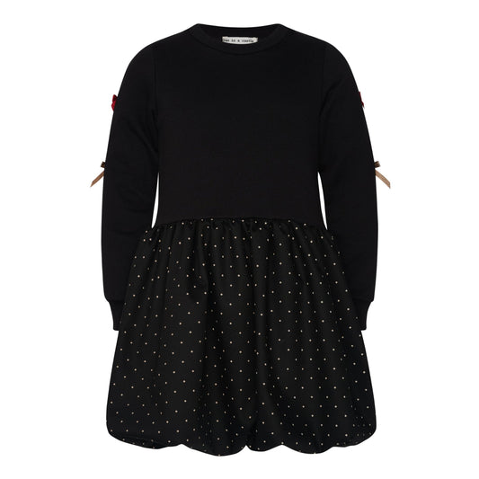 52B.T6546_POLKADOTS # Παιδικό Μακρυμάνικο Φόρεμα Polka Dots