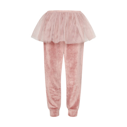 52B.T6699_PINK # Παιδικό Βελούδινο Σετ με Tutu Romantic