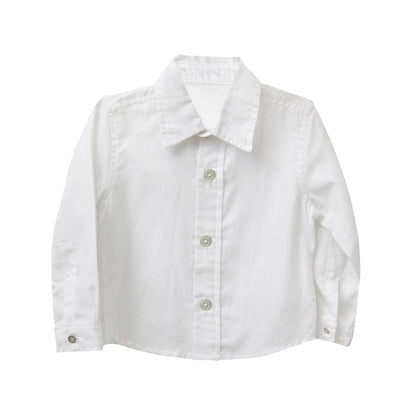 52B.T6883_BEIGE # Βρεφικό Σετ με Πουκάμισο & Κοτλέ Παντελόνι