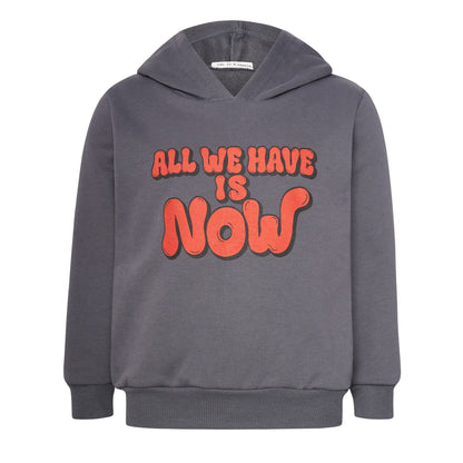 52B.T6927_DARKGREY # Kids Set with Hoodie All We Have is Now