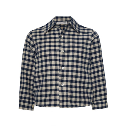 52B.T6939_PLAIDS # Βρεφικό Σετ με Καρό Πουκάμισο Blue Moon