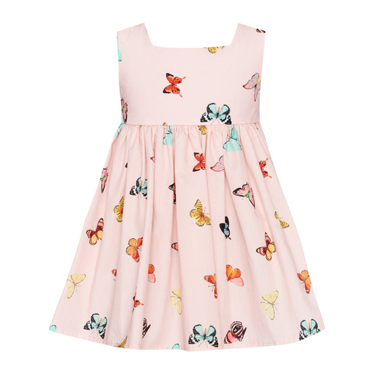 62A.T7107 # Βρεφικό Αμάνικο Φόρεμα Butterfly Pink
