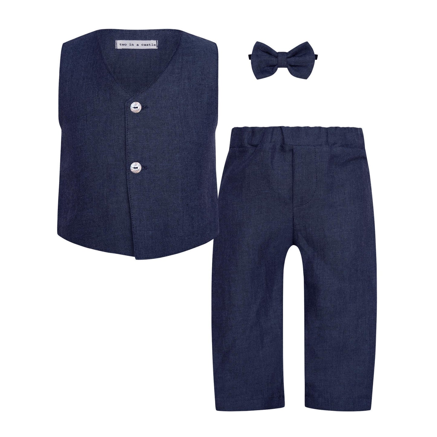 62A.T7381 # Βρεφικό Σετ με Γιλέκο Deep Blue Ocean