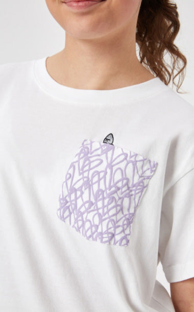 Παιδική Μπλούζα T-Shirt Emerging Pocket Purple Hearts