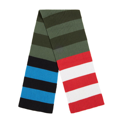Παιδικό Κασκόλ Stripes Khaki