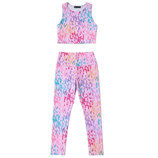 62A.TT281-192 # Παιδικό Αθλητικό Σετ με Κολάν Playful Rain Pink