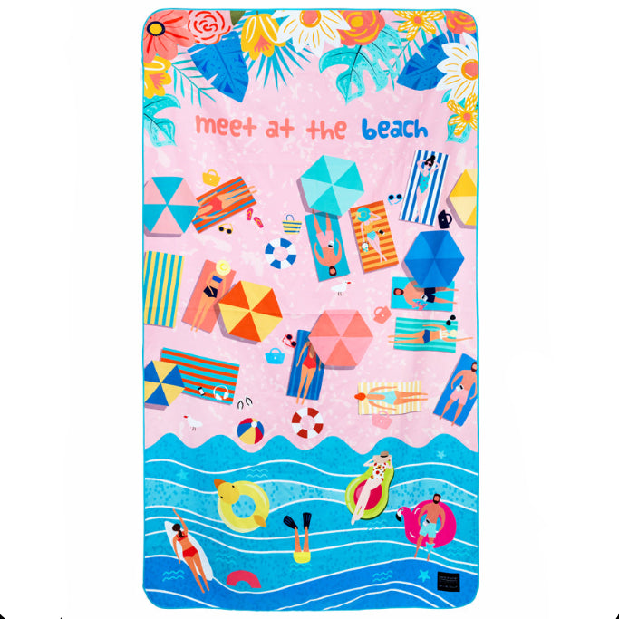 62A.TT411-164 # Kids Beach Towel Meet at the Beach