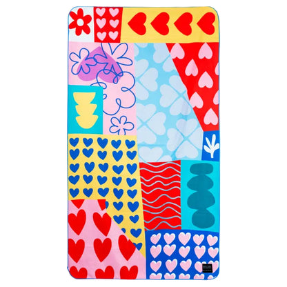 62A.TT411-168 # Παιδική Πετσέτα Θαλάσσης Colourful Heart