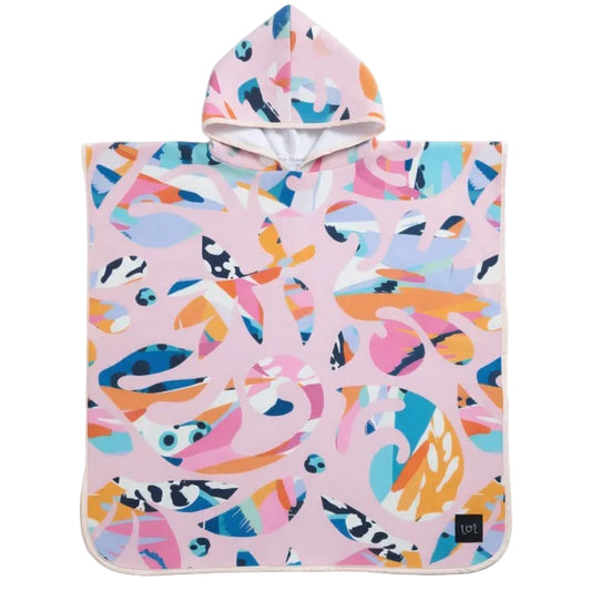 62A.TT413-177 # Kids Beach Poncho Somehow Pinky