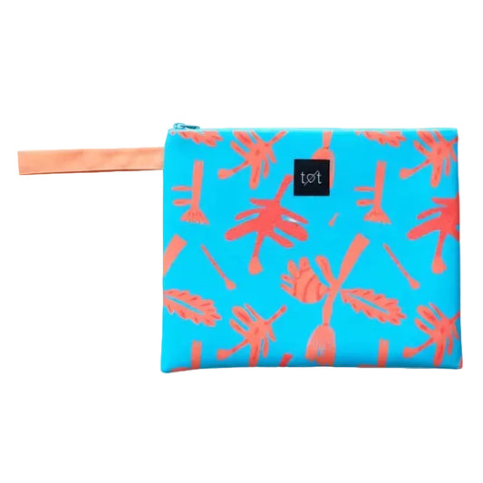 62A.TT422-182 # Beach Pouch Mint Bloom