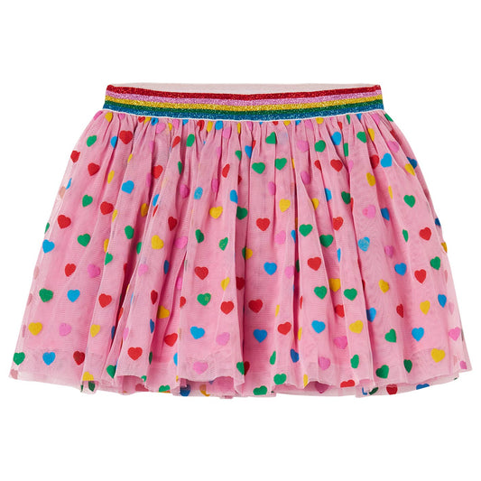 Παιδική Τούλινη Φούστα Multicolor Hearts