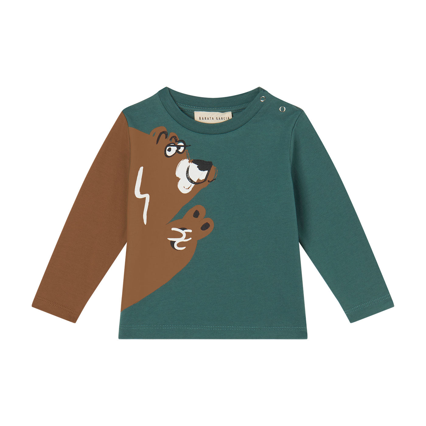 Βρεφική Μακρυμάνικη Μπλούζα Bear Green