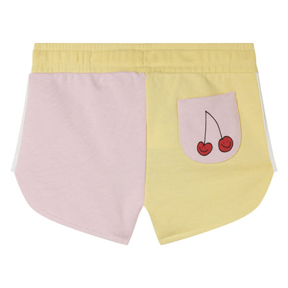 Παιδικό Σορτς Color Block Cherry