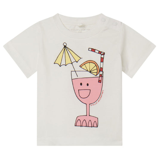 Βρεφική Μπλούζα T-Shirt Summer Cocktail White