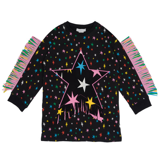 Παιδικό Φούτερ Φόρεμα Star με Κρόσια