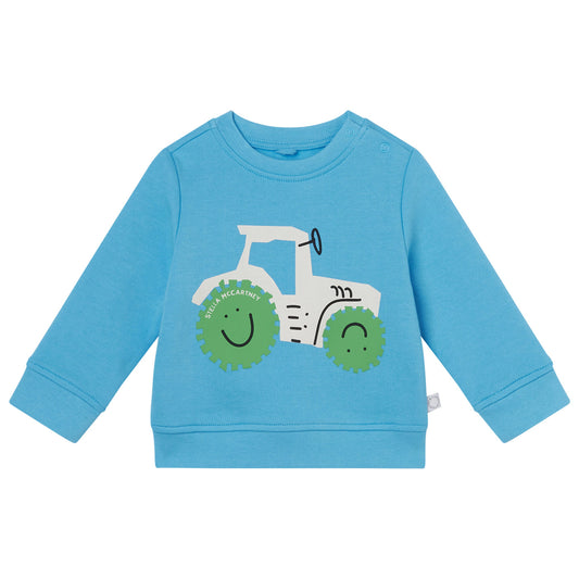 Βρεφική Μπλούζα Φούτερ Tractor Light Blue