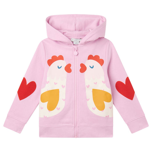 Kids Hoodie Chicken Pink