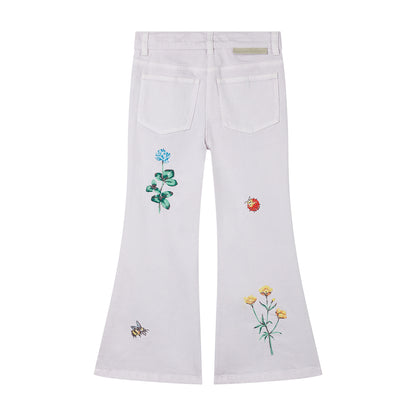 52A.TW6D00_Z0156_517 # Children's Pants with Flowers Embroidery