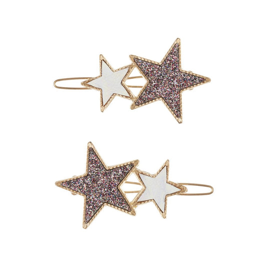 Σετ Παιδικά Κλιπ Μαλλιών Twin Stars