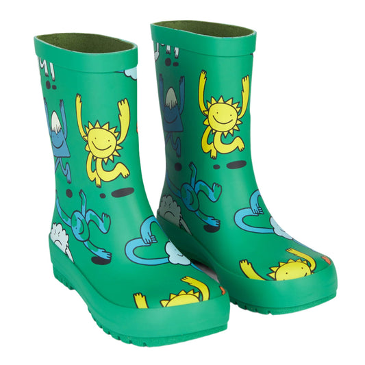 52B.TX0P86_Z3178_712MC # Παιδικές Γαλότσες Earth Friends Green