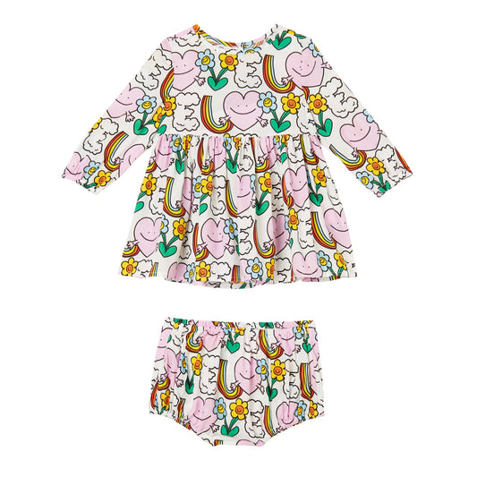 52B.TX1000_Z3211_103MC # Βρεφικό Φόρεμα Rainbow Earth Friends