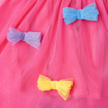 52B.TX1100_Z1119_543 # Βρεφικό Τούλινο Φόρεμα Colorful Bows