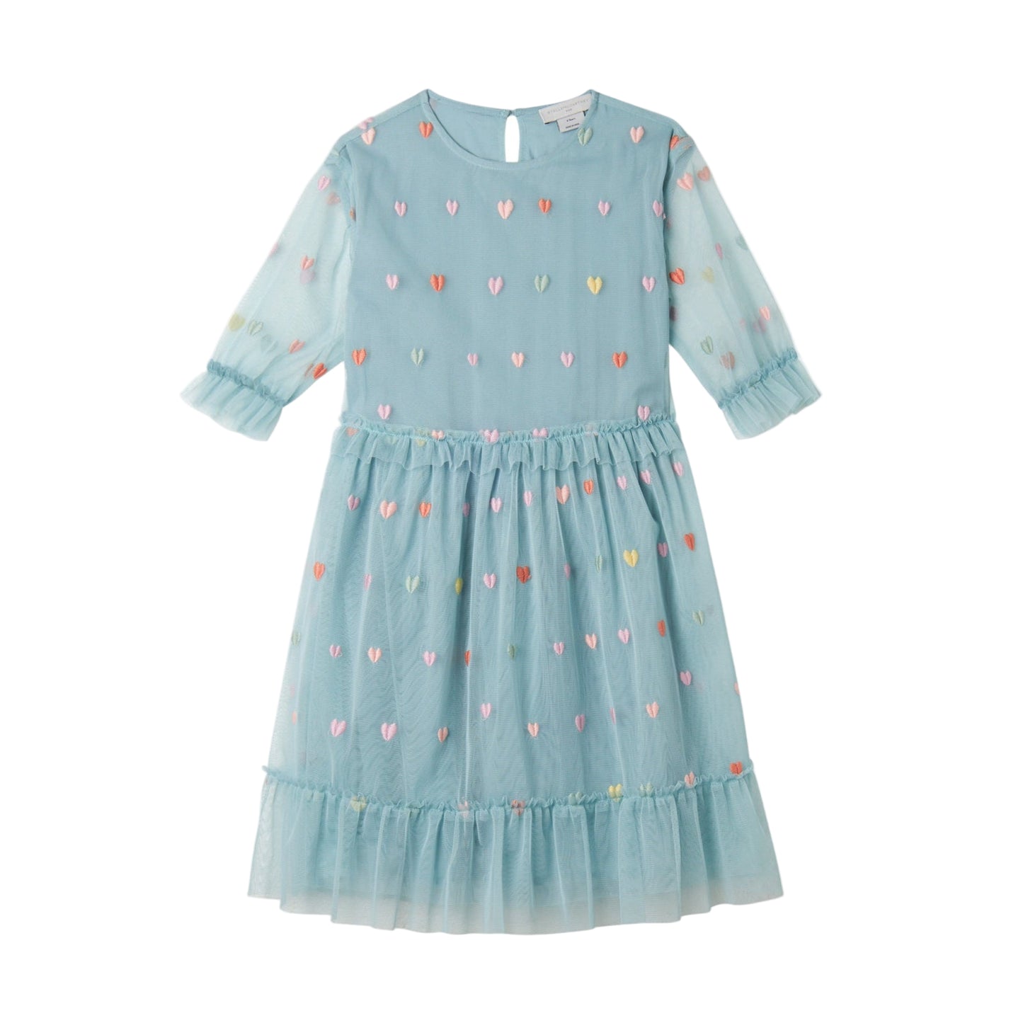 52B.TX1B43_Z3079_923MC # Παιδικό Τούλινο Φόρεμα με Καρδιές