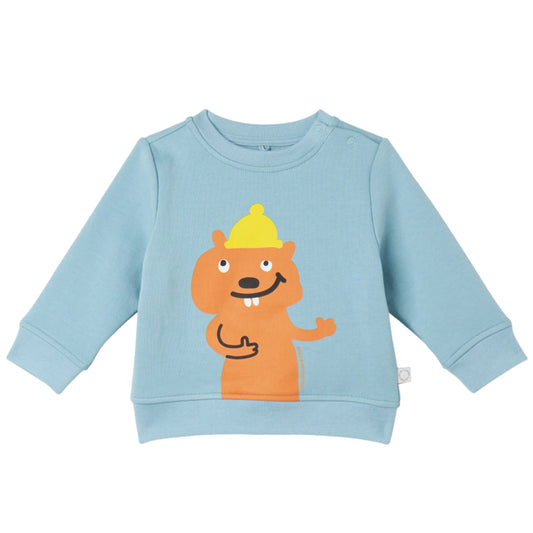 52B.TX4610_Z3059_670 # Βρεφική Μπλούζα Φούτερ Squirrel