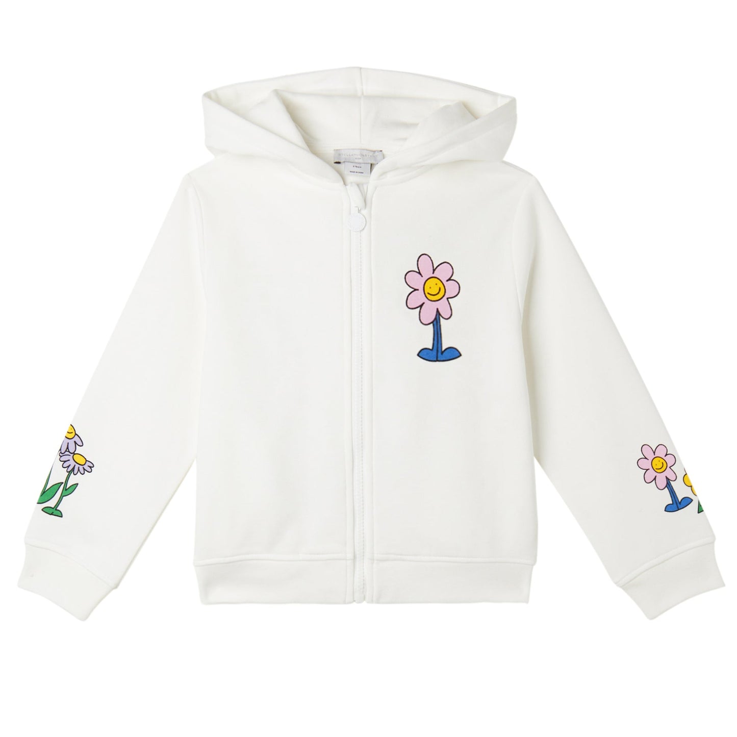 52B.TX4A40_Z3059_101 # Kids Zipped Hoodie Graphic Flowers
