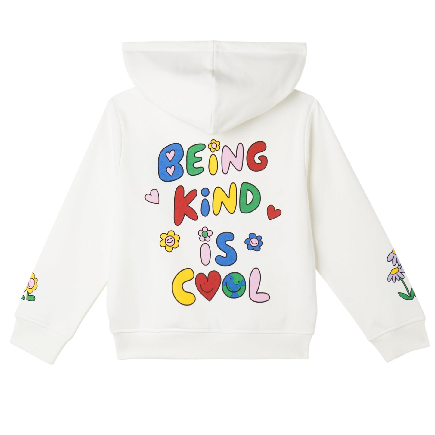 52B.TX4A40_Z3059_101 # Kids Zipped Hoodie Graphic Flowers