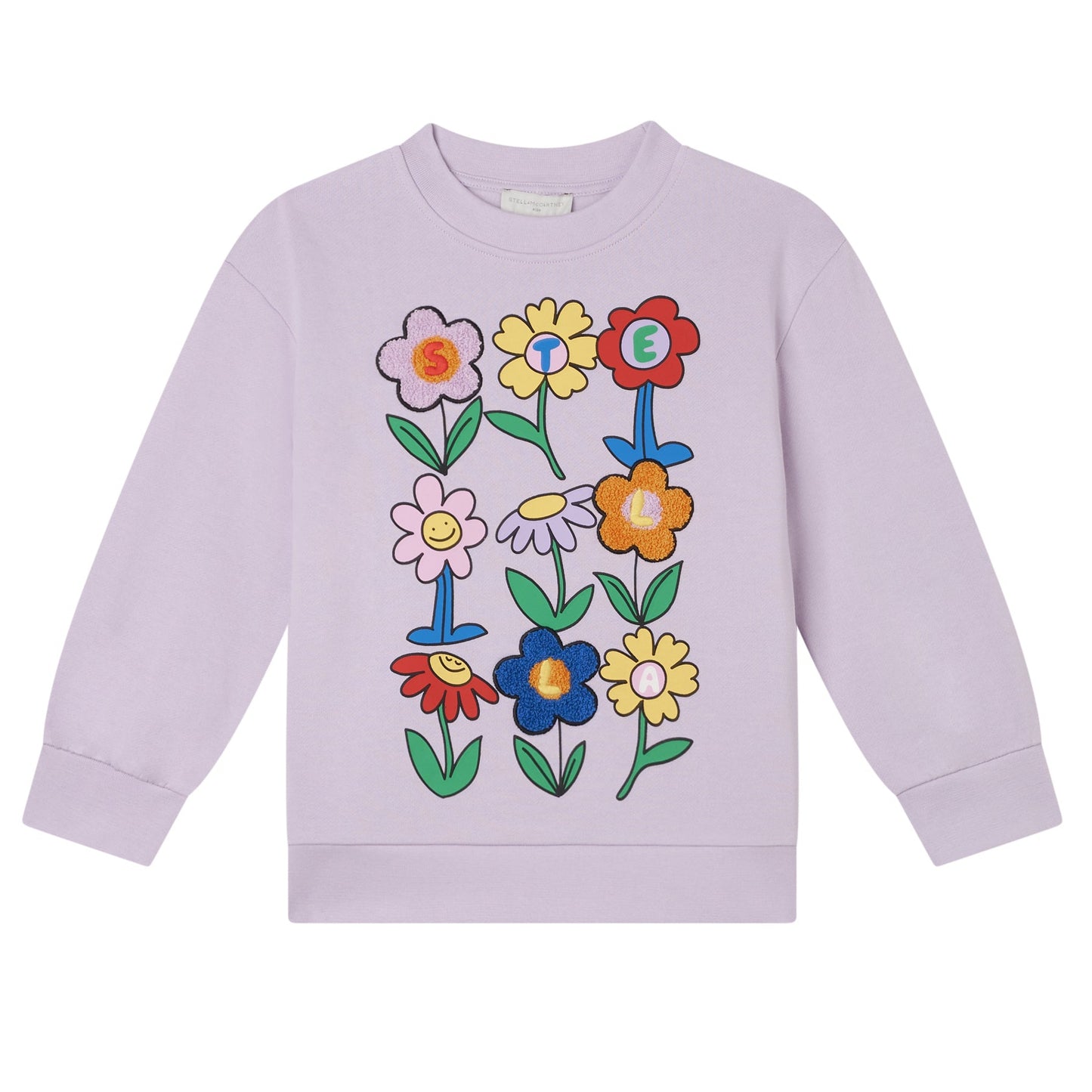 52B.TX4A60_Z3059_522 # Παιδική Μπλούζα Φούτερ Terry Flowers