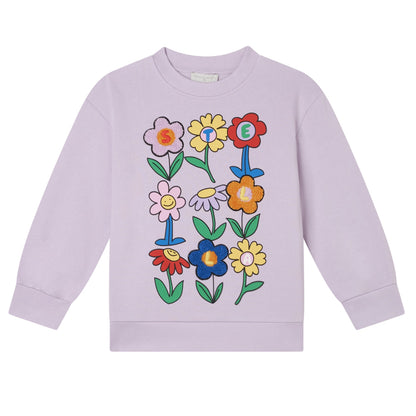 52B.TX4A60_Z3059_522 # Παιδική Μπλούζα Φούτερ Terry Flowers