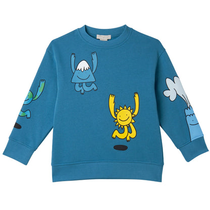 52B.TX4P70_Z0453_60P # Παιδική Μπλούζα Φούτερ Earth Friends