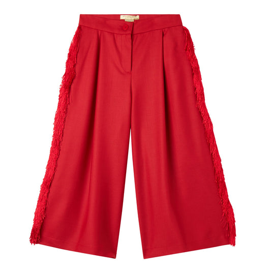 52B.TX6E10_I0299_410 # Παιδικό Παντελόνι με Κρόσια Κόκκινο