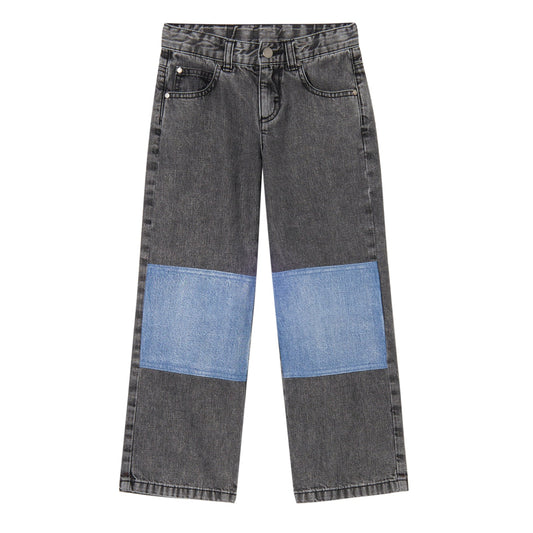 52B.TX6R10_Z0746_961 # Παιδικό Τζιν Παντελόνι Blue Patches