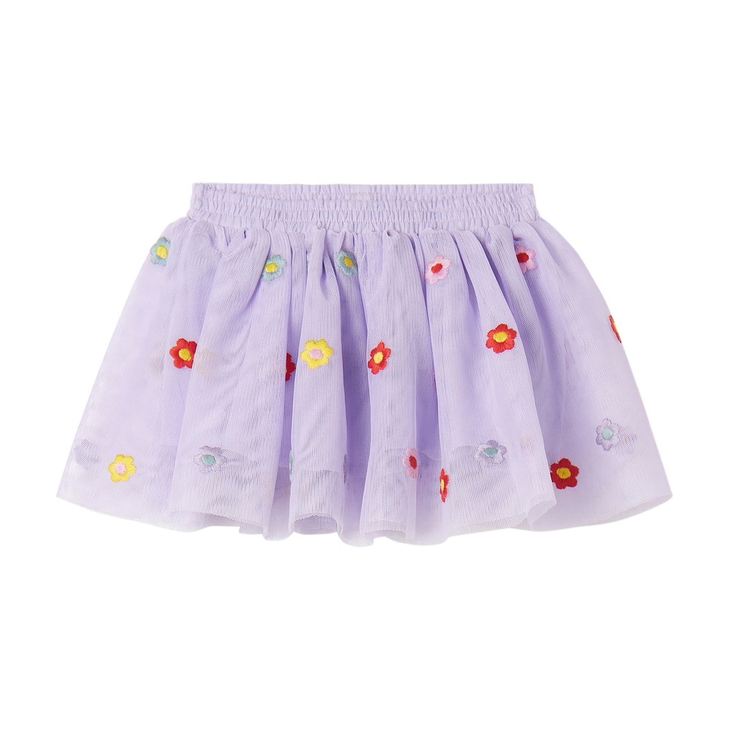 52B.TX7001_Z3217_522EM # Βρεφική Τούλινη Φούστα Flowers Lilac