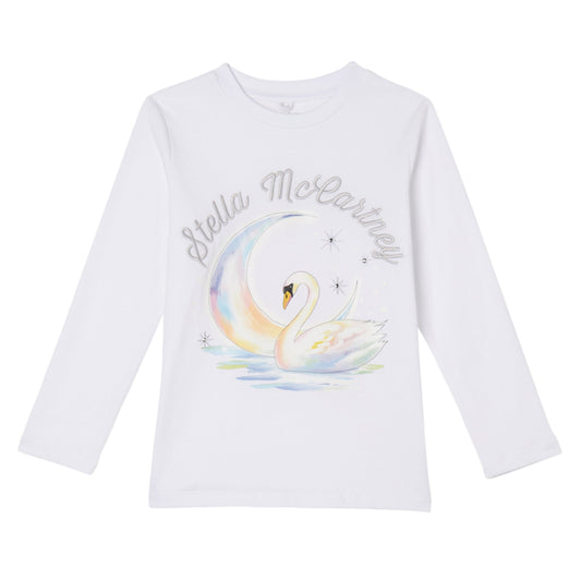 52B.TX8D20_Z0434_100 # Παιδική Μακρυμάνικη Μπλούζα Swan