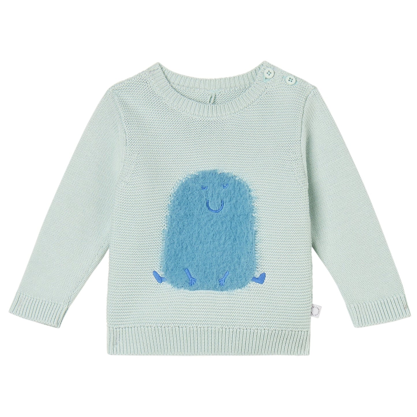 52B.TX9530_Z2423_704 # Βρεφικό Πουλόβερ Blue Monster