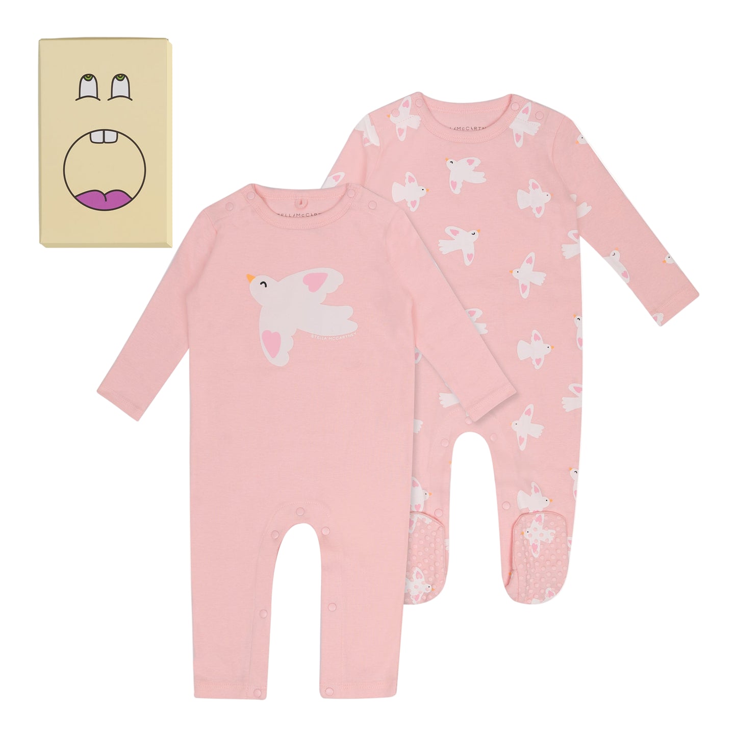 52B.TXB010_Z3257_555BC # Σετ Μακρυμάνικα Φορμάκια Doves Pink