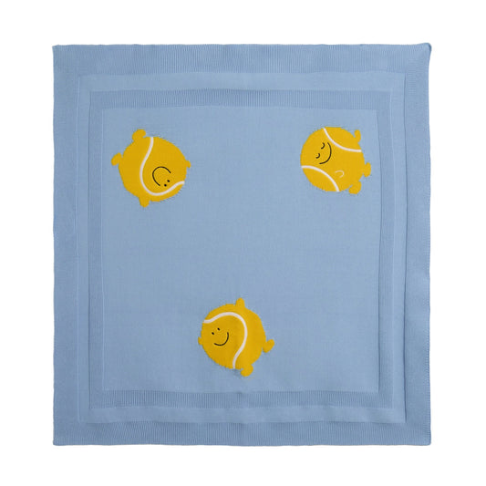 62A.TY0510_Z2423_602 # Βρεφική Πλεκτή Κουβέρτα Tennis