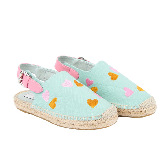 62A.TY0B76_Z3607_754EM # Παιδικές Εσπαντρίγιες Double Hearts Mint