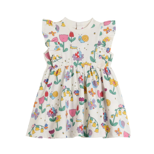 62A.TY1011_Z3574_101MC # Βρεφικό Αμάνικο Φόρεμα Happy Nature